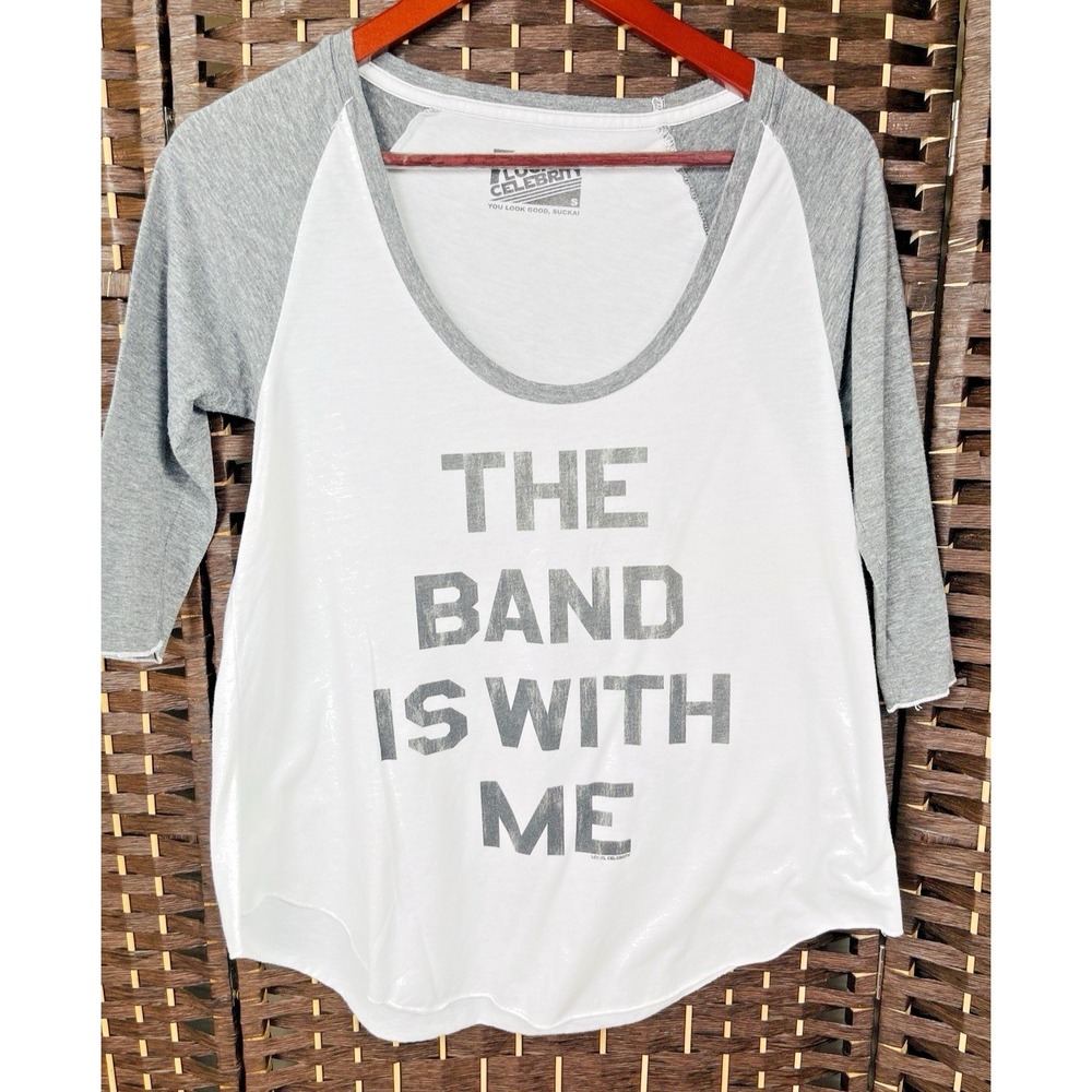 Local Celebrity Women's S Where's The Band Box Cut T-shirt